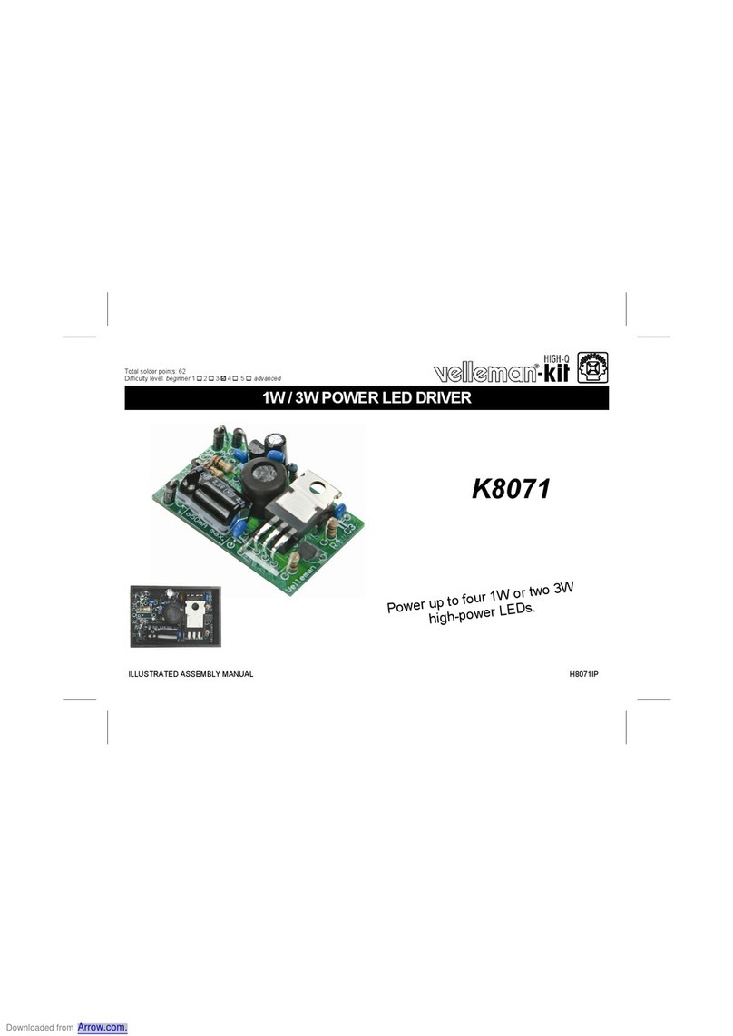 Velleman-Kit K8071 Illustrated assembly manual