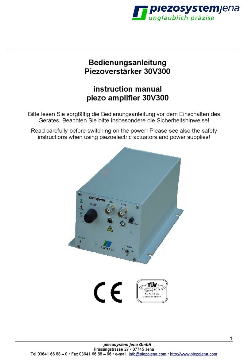 piezosystemjena 30V300 User manual