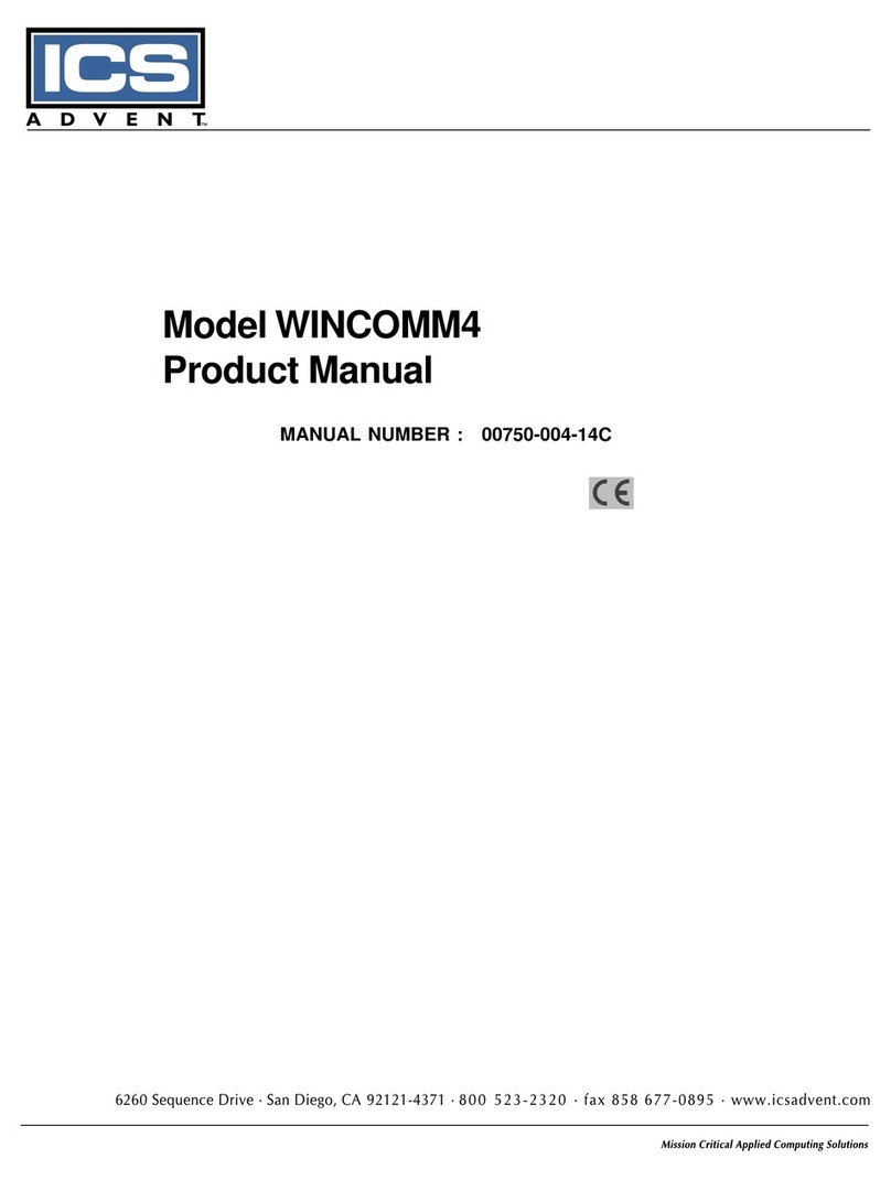 ICS WINCOMM4 User manual