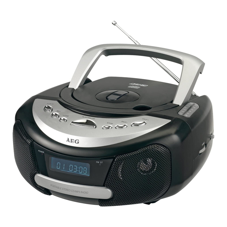 AEG SR 4328 CD/MP3 User manual