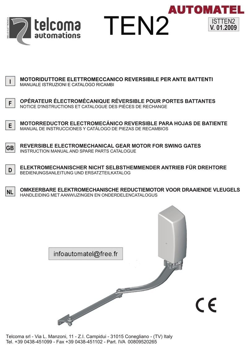 Telcoma Automations TEN2 Installer manual