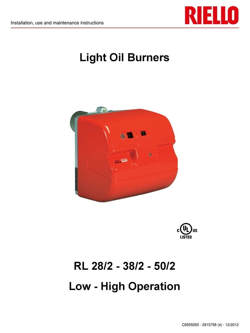 Riello RL 28/2 Quick start guide