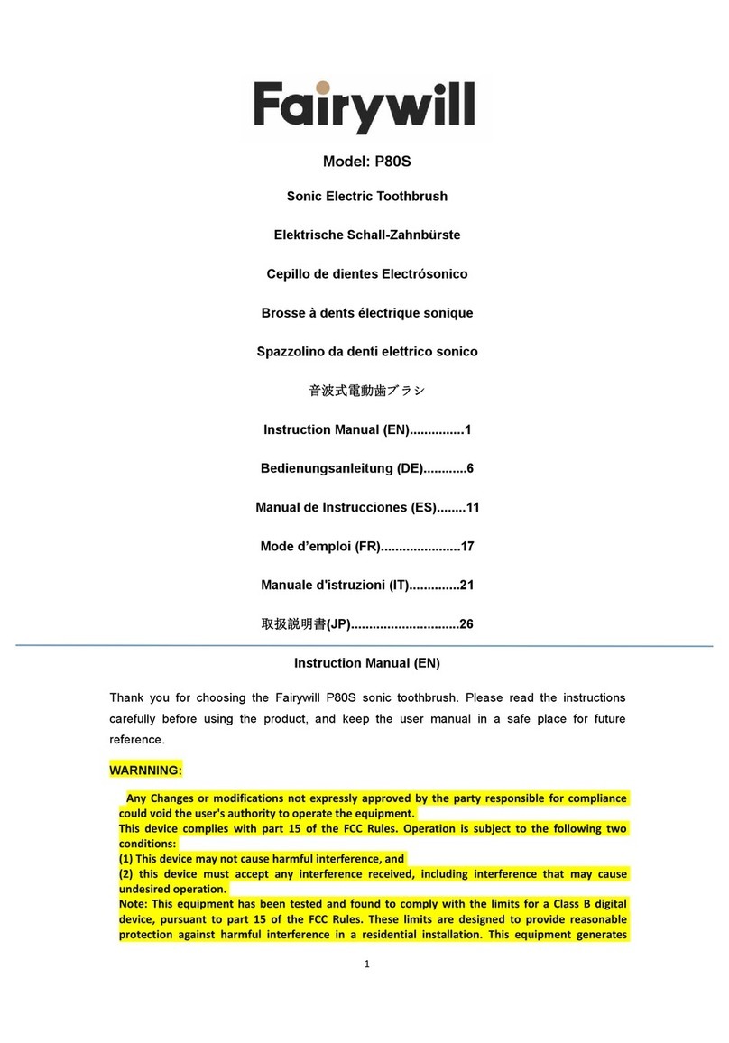 Fairywill P80S User manual