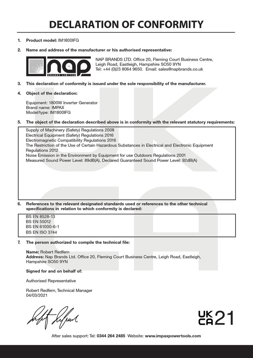 Impax IM1800IFG User manual