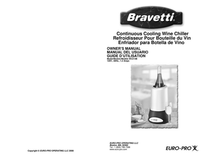 EUROPRO Bravetti WC213B owner's manual