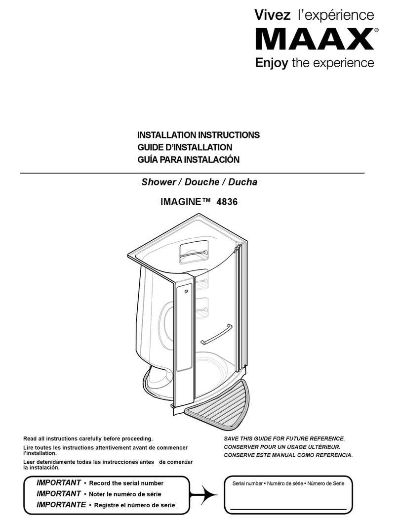 MAAX Imagine 4836 installation instructions