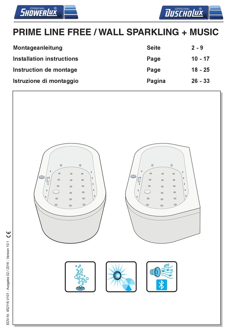 ShowerLux Prime Line Free installation instructions