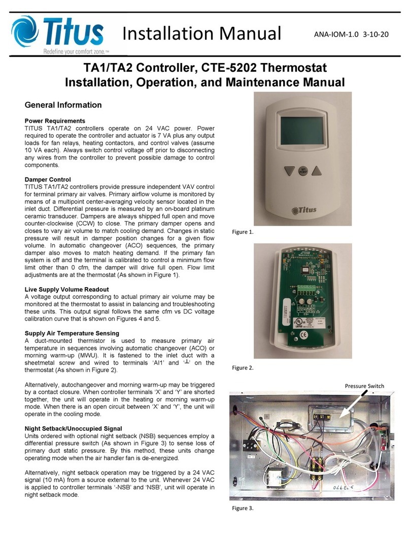 Titus TA1 installation manual
