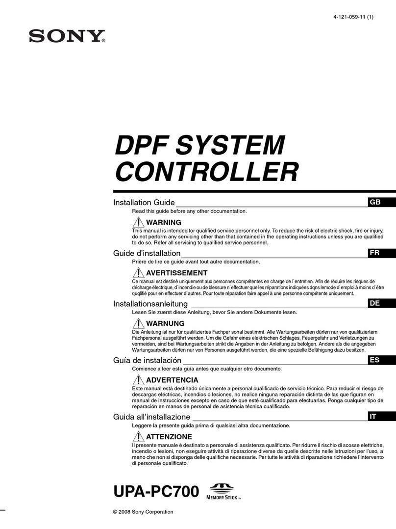 Sony UPA-PC700 installation guide