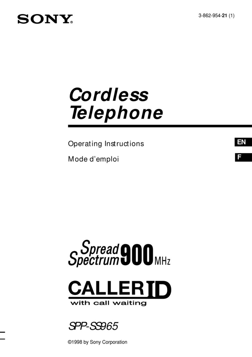 Sony SPP-SS965 - Cordless Telephone User manual