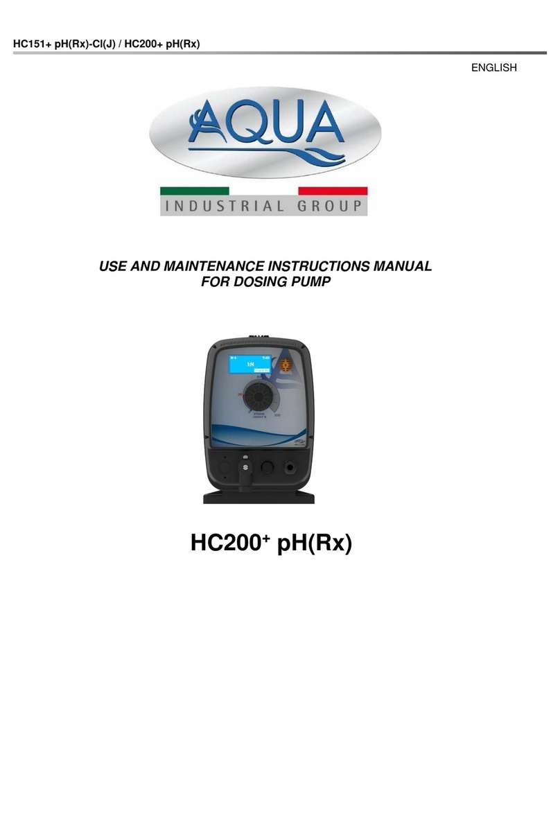 Aqua HC151+ pH (RX) Use and maintenance instruction manual