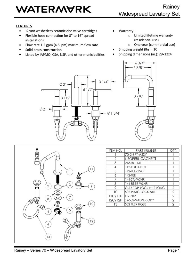 Watermark Rainey RNS4 quick start guide
