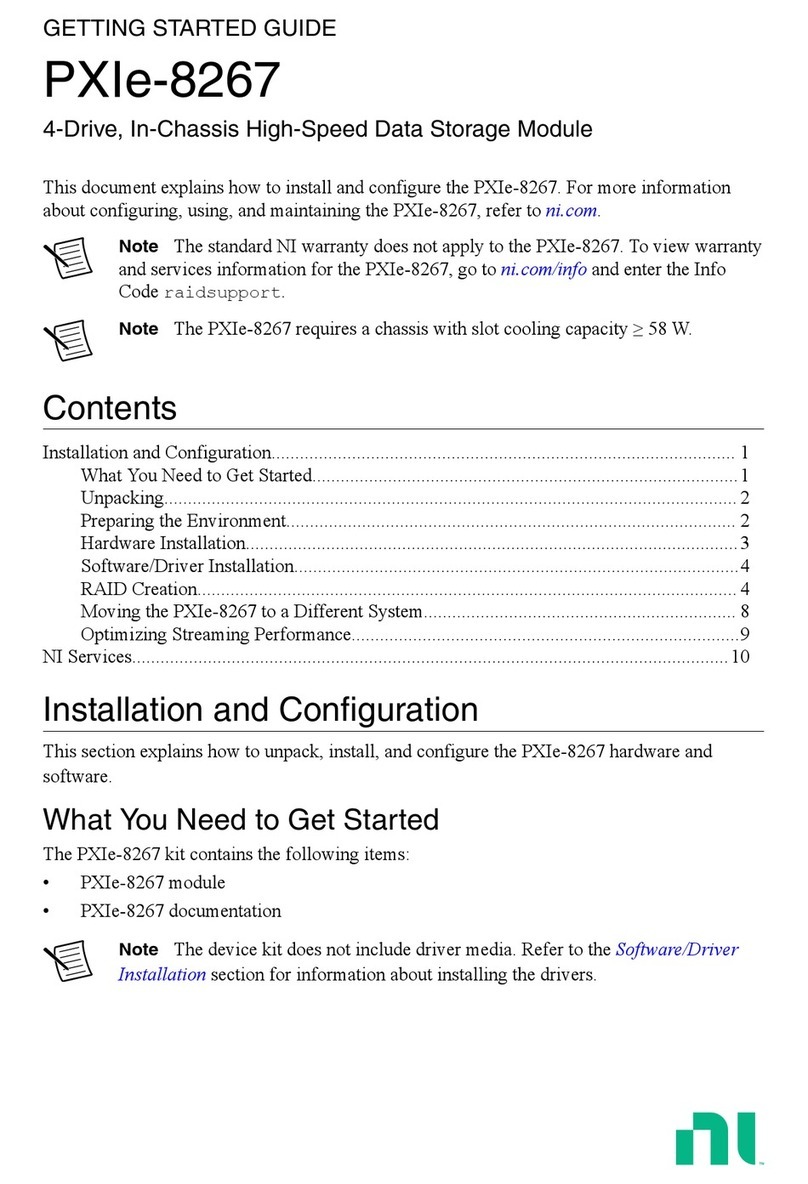 NI PXIe-8267 User manual