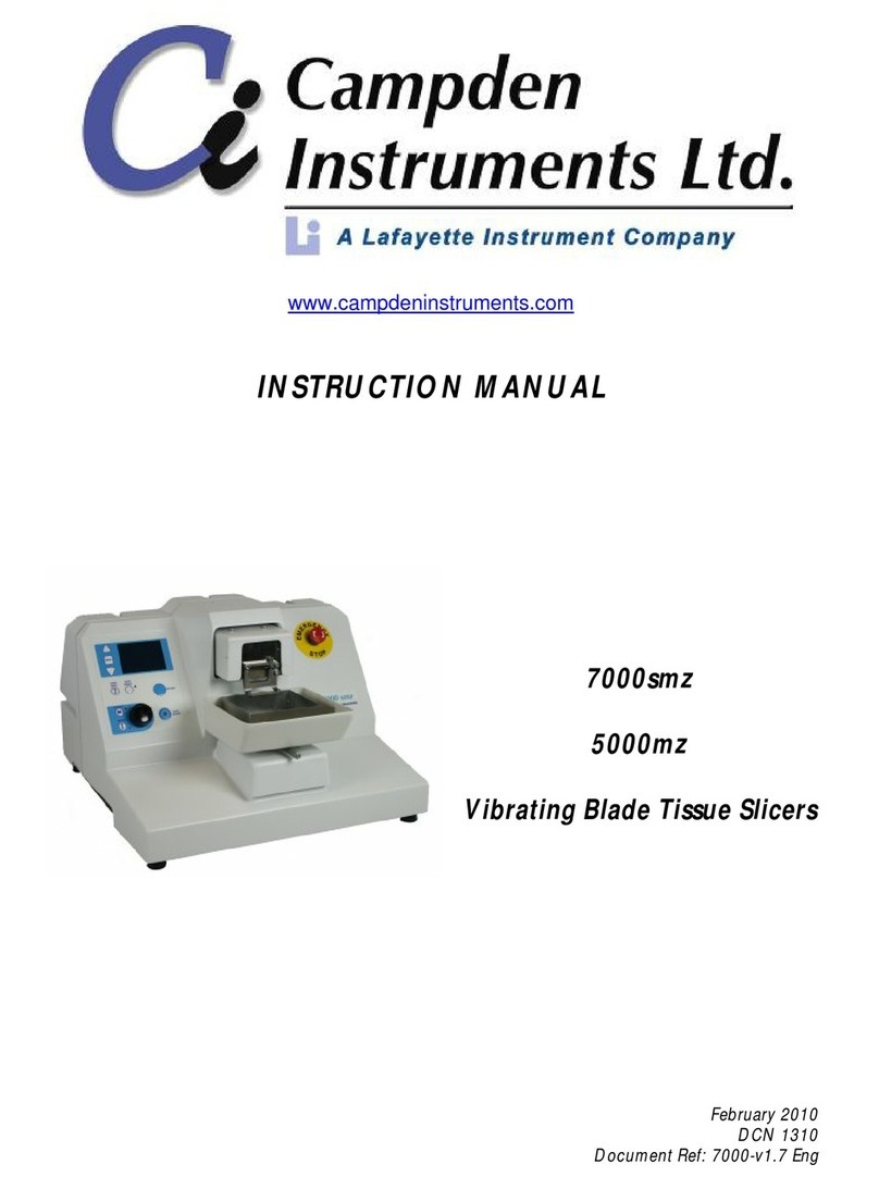 Lafayette Instrument CAMPDEN 7000smz instruction manual