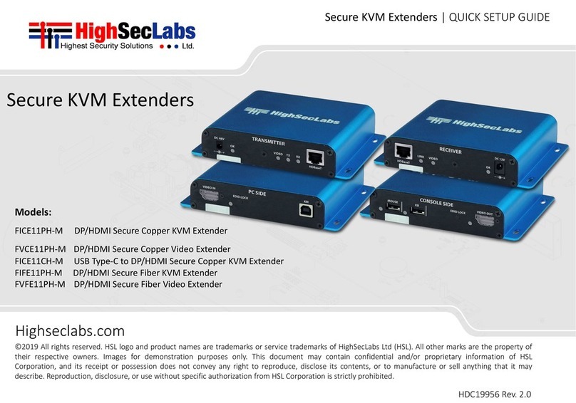 High Sec Labs FICE11PH-M User manual