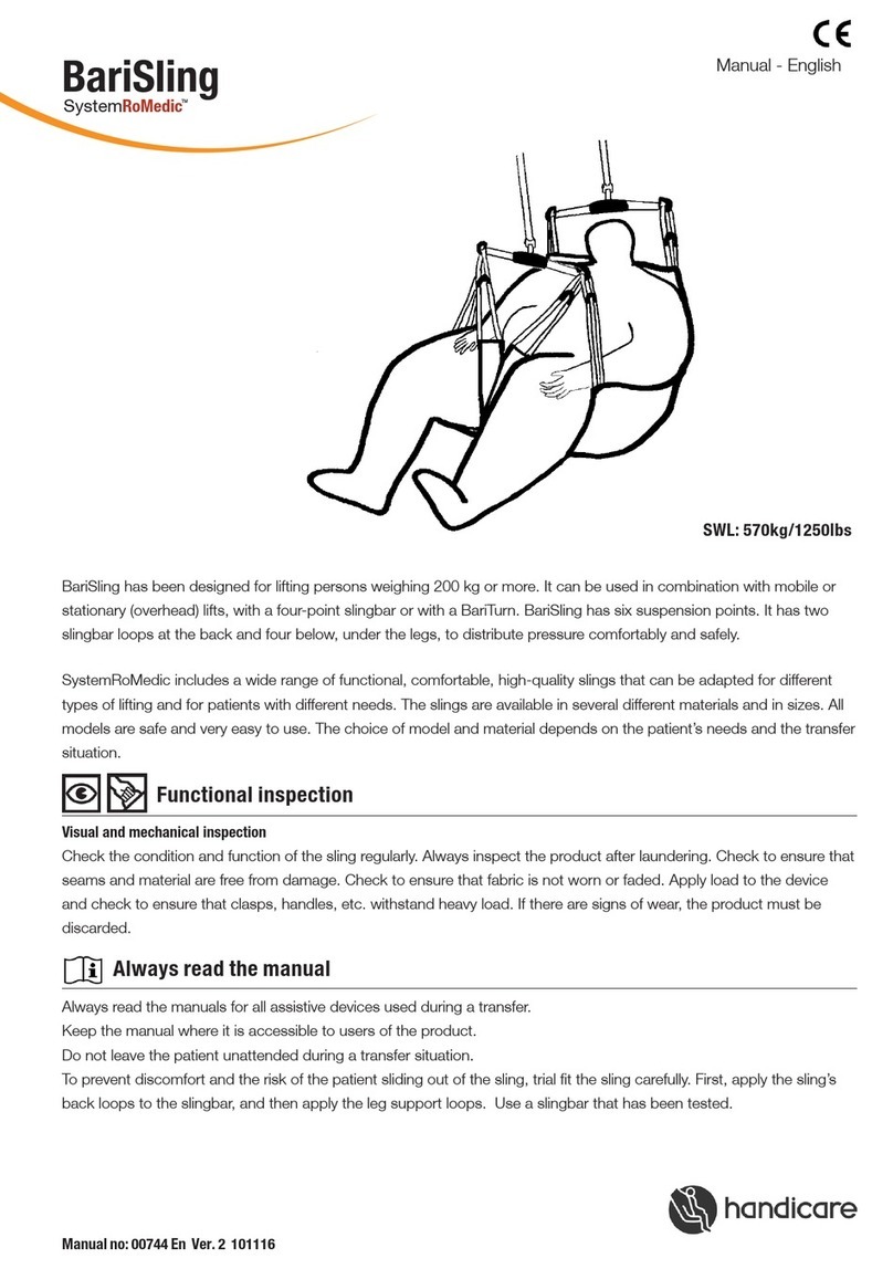 Handicare SystemRoMedic BariSling manual Handicare SystemRoMedic BariSling manual