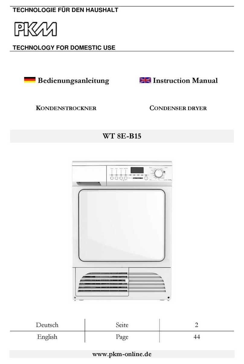 Pkm WT 8E-B15 instruction manual