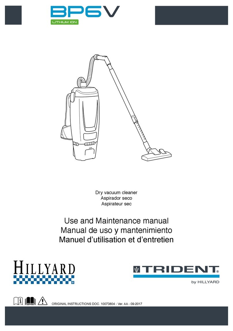 Hillyard Trident BP6V User manual