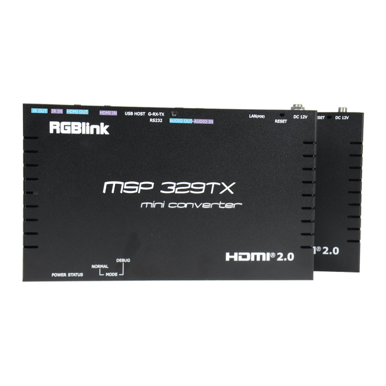 RGBlink MSP 329 User manual