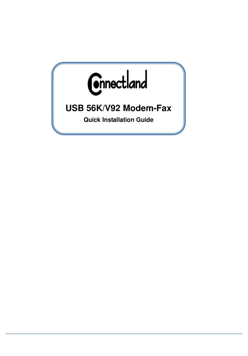 Connectland MO-USB-V92-1625 Quick installation guide