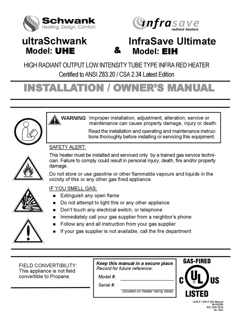 Schwank UHE Operating instructions