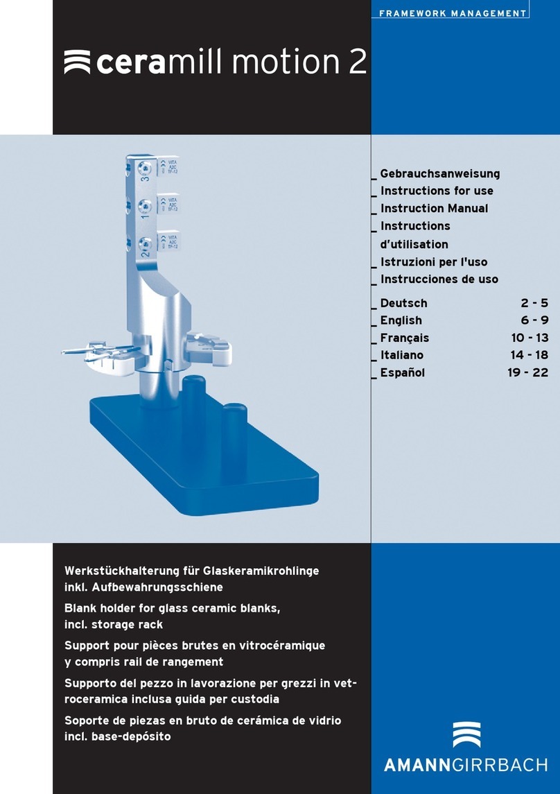 Amanngirrbach ceramill motion 2 instruction manual