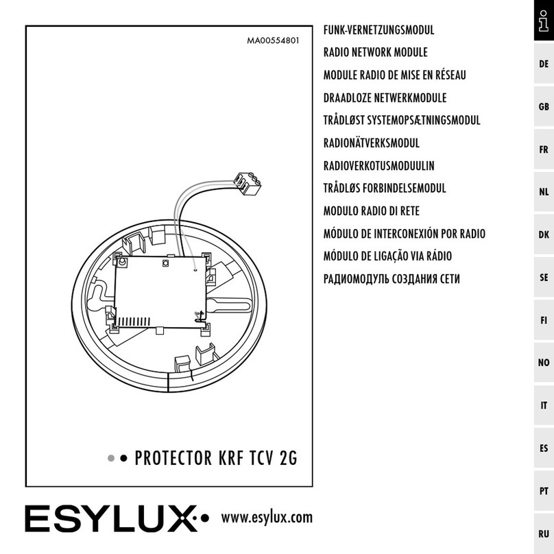 ESYLUX PROTECTOR KRF TCV 2G User guide ESYLUX PROTECTOR KRF TCV 2G User guide