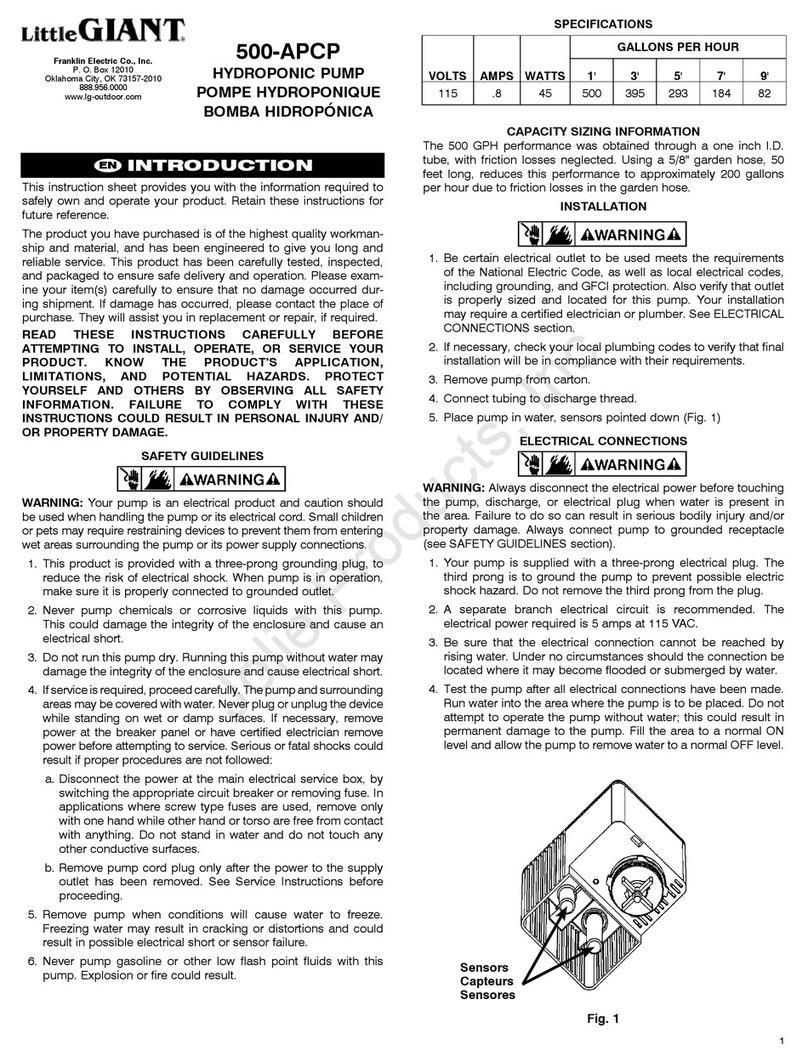 Little Giant 500-APCP User manual