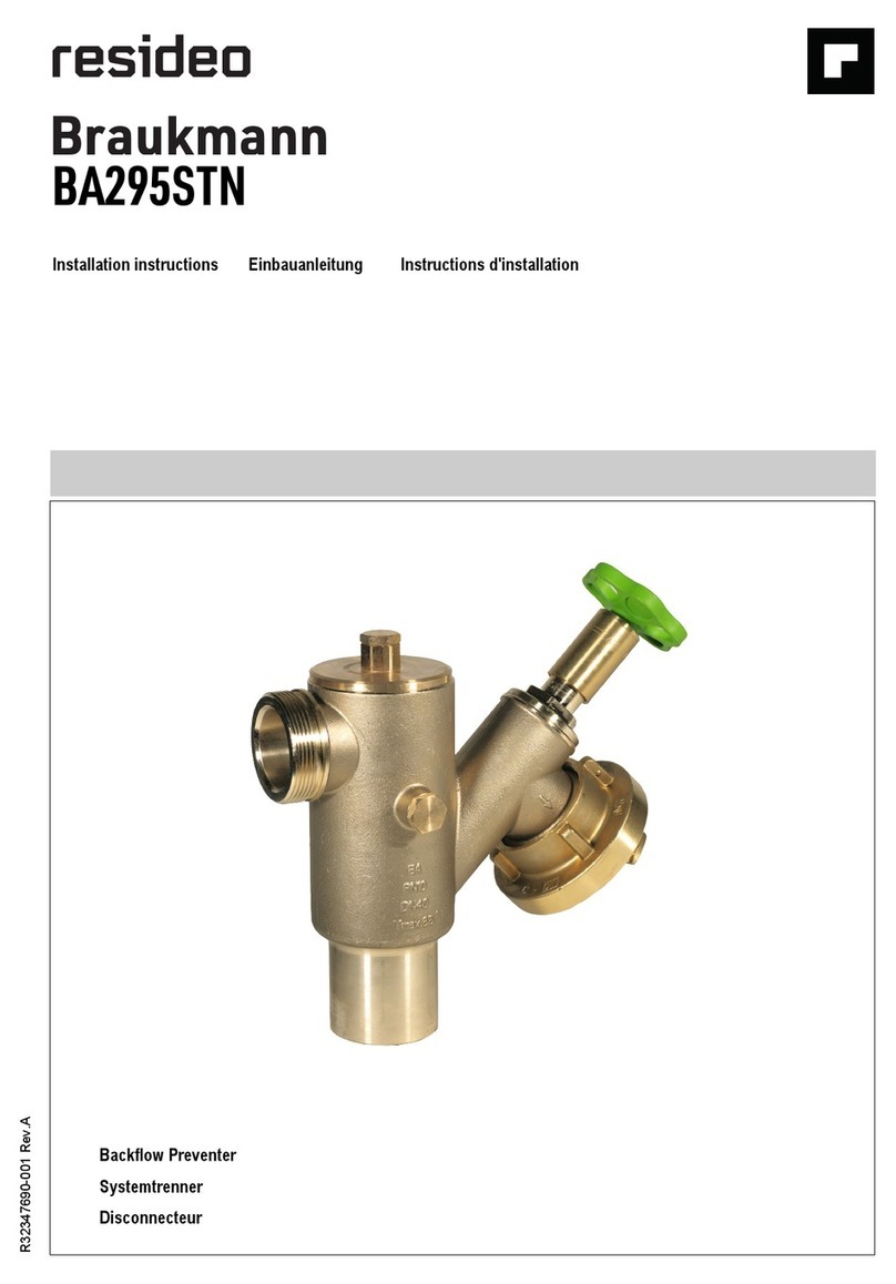 resideo Braukmann BA295STN installation instructions resideo Braukmann BA295STN installation instructions