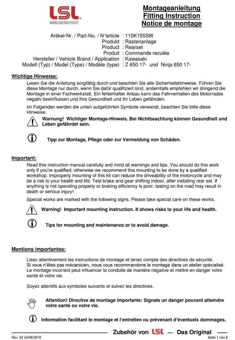 LSL 110K155SW Install guide LSL 110K155SW Install guide