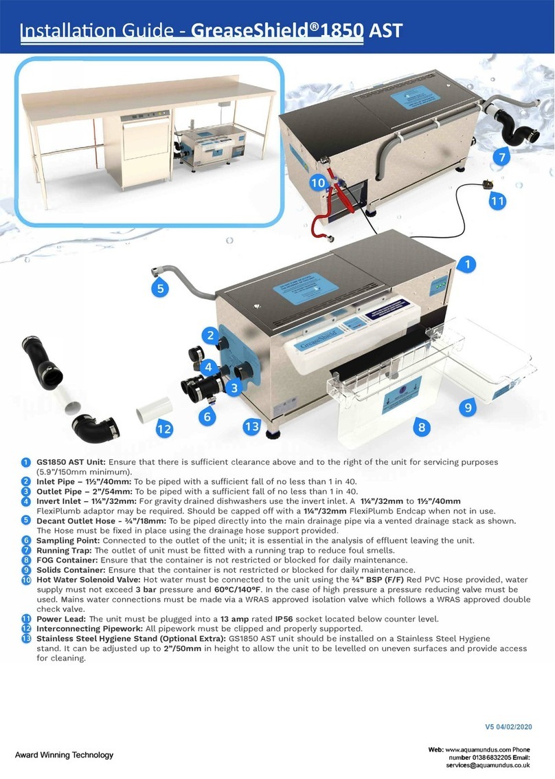 aquamundus GreaseShield 1850 AST installation guide