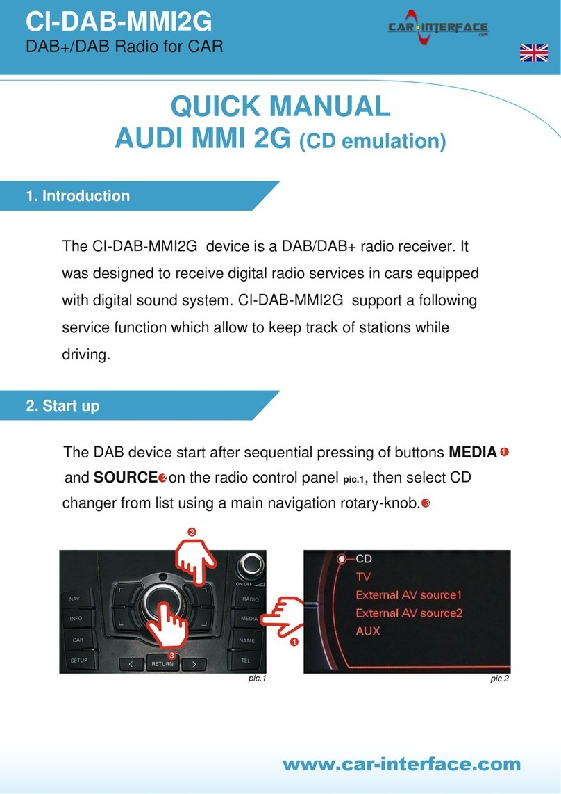 Car-Interface CI-DAB-MMI2G Installation guide