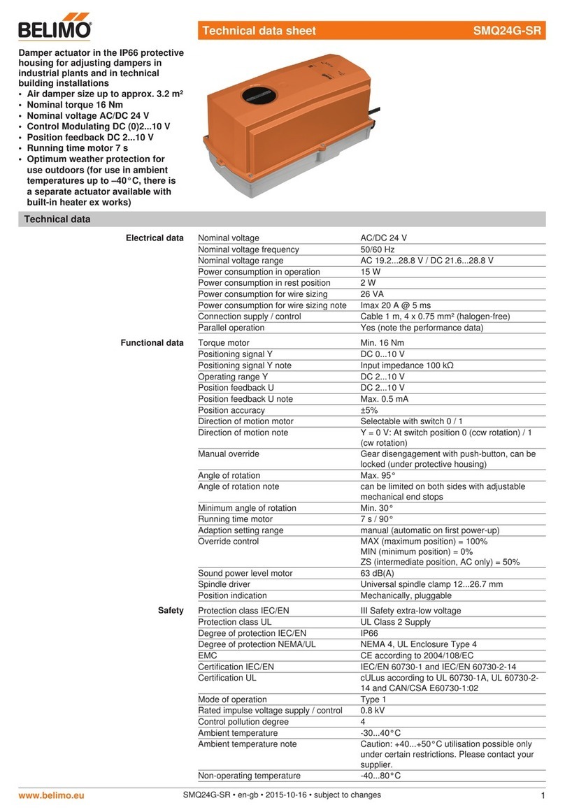 Belimo SMQ24G-SR Instruction Manual
