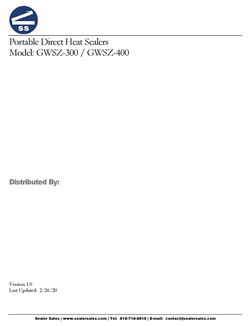 SealerSales GWSZ-300 operating instructions