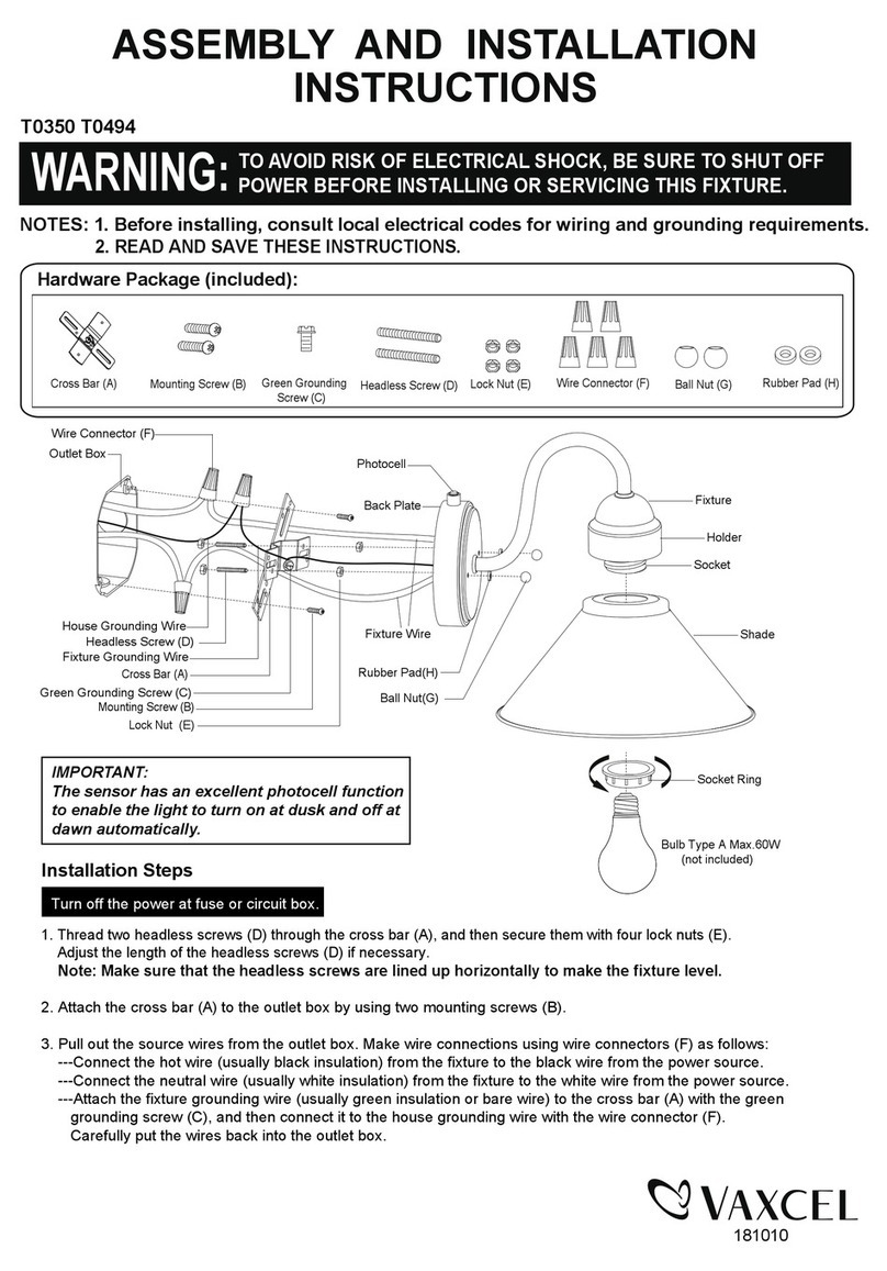 Vaxcel T0350 Instruction manual