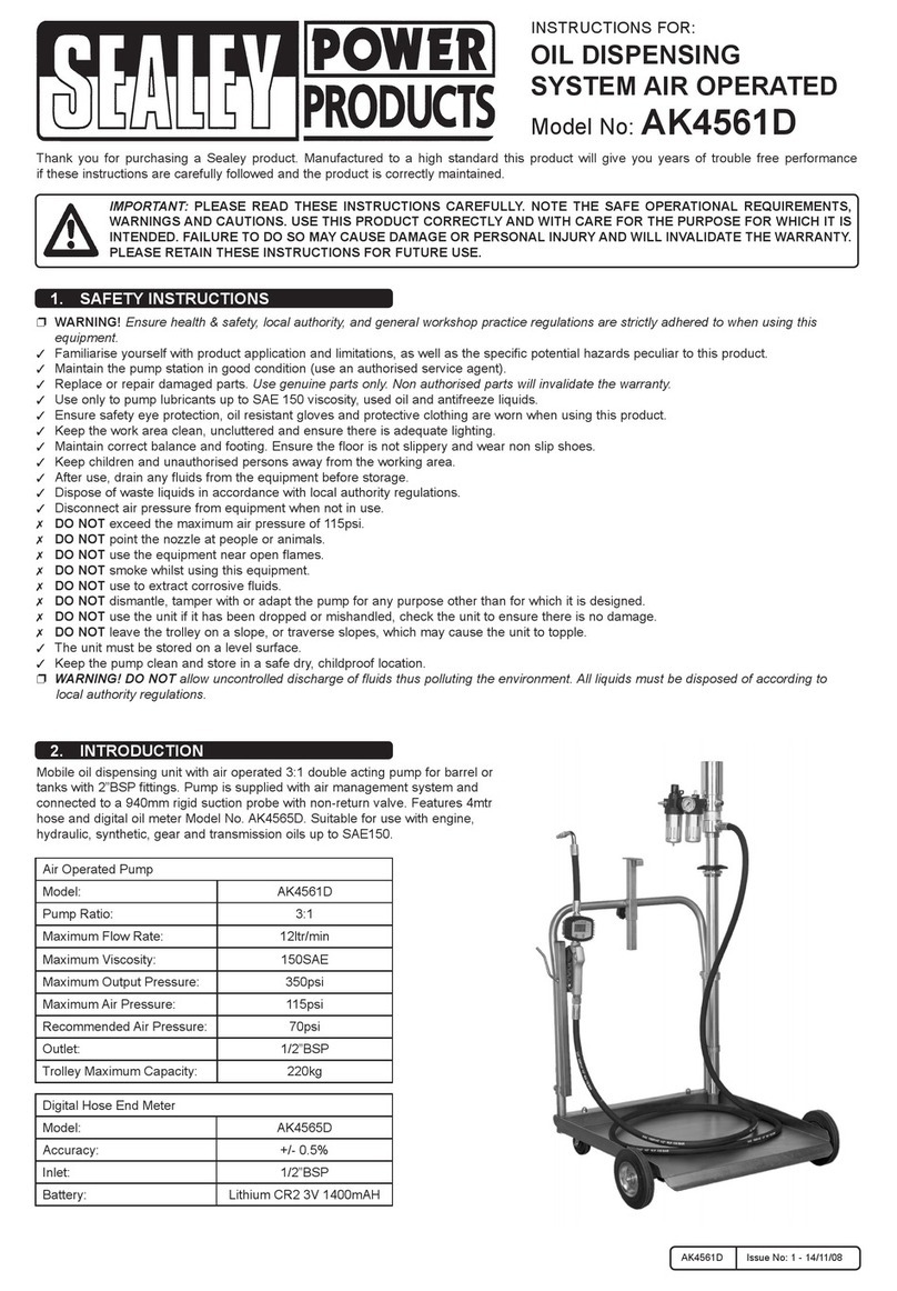 Sealey AK4561D User manual