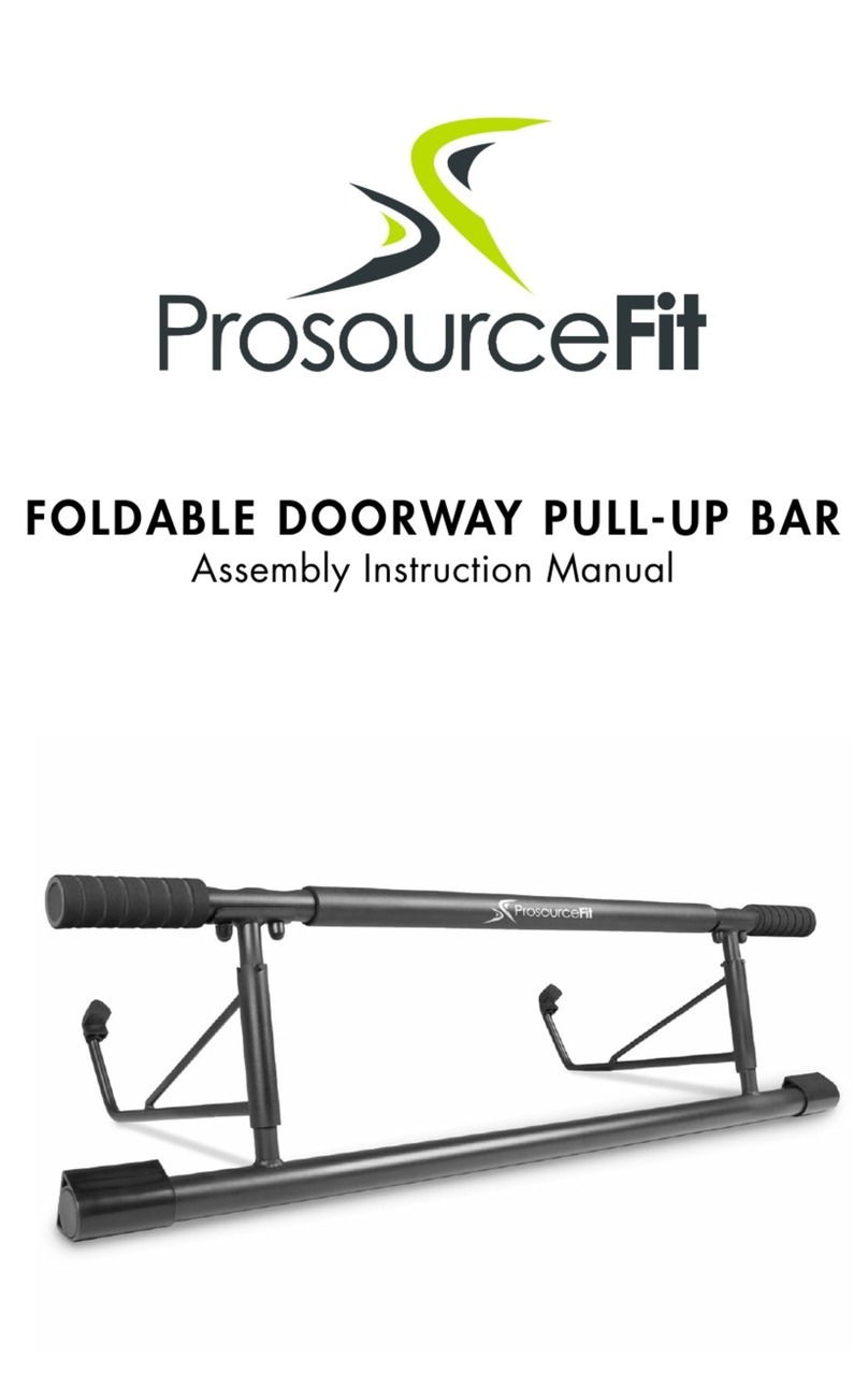 PROSOURCEFIT Foldable Doorway Pull-Up Bar Assembly & instruction manual