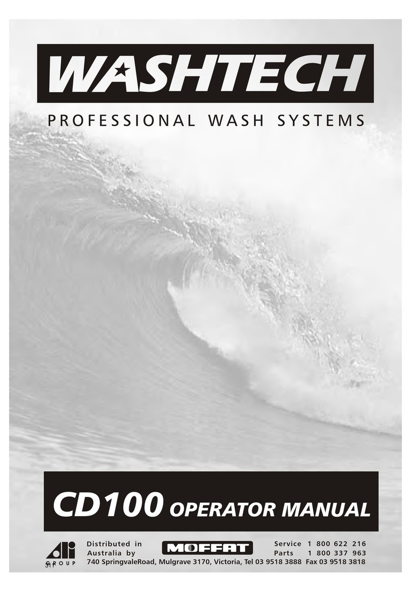 Washtech CD100 User manual