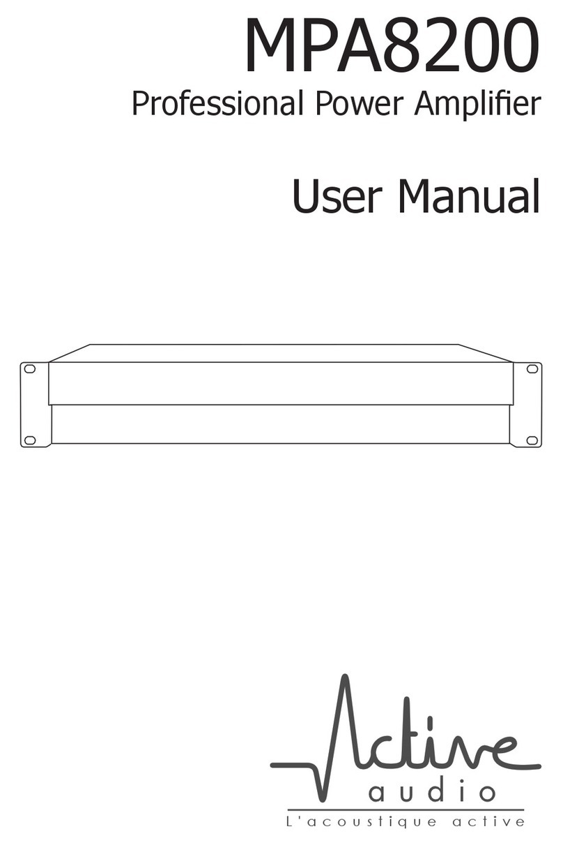 Active Audio MPA8200 User manual