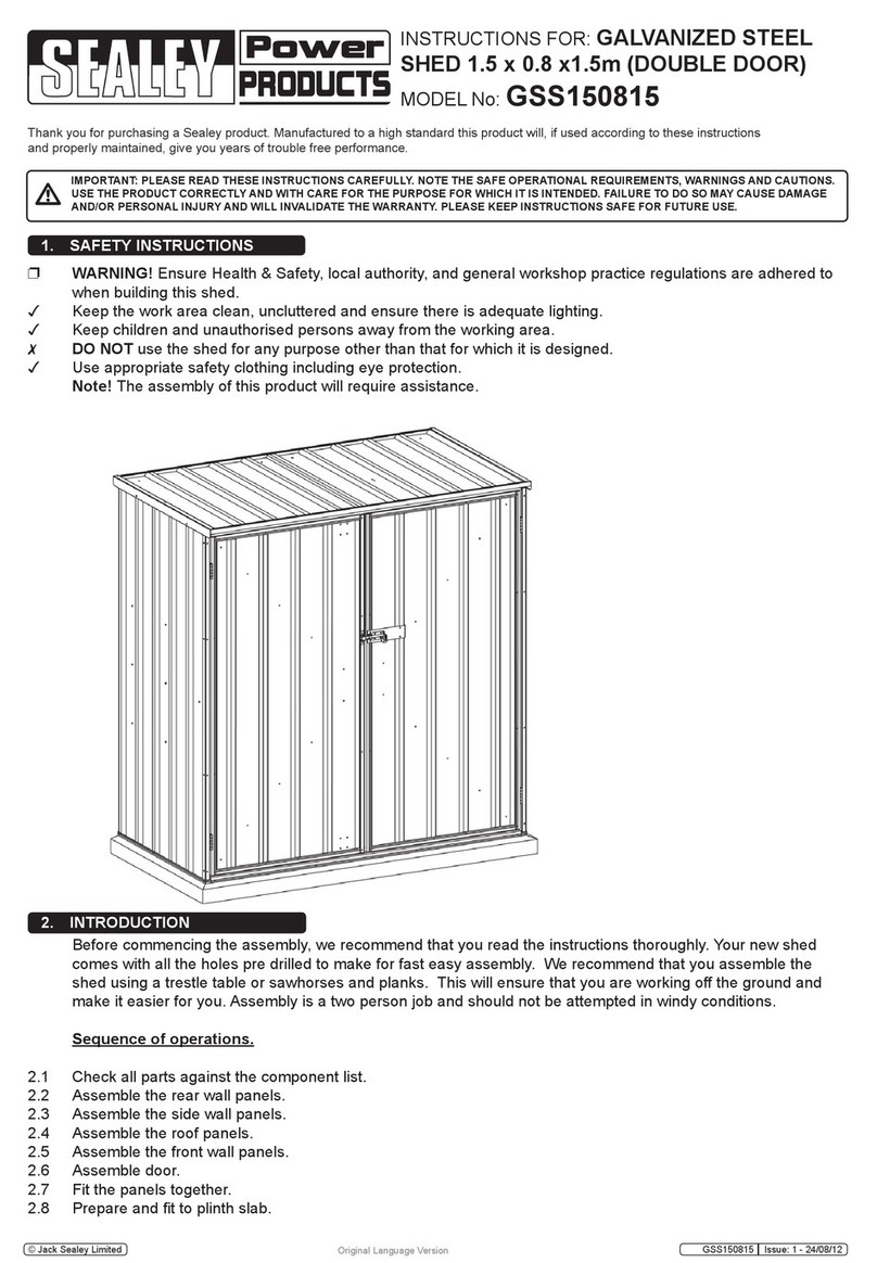 Sealey GSS150815 User manual