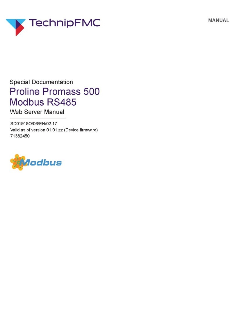 TechnipFMC Proline Promass 500 User manual