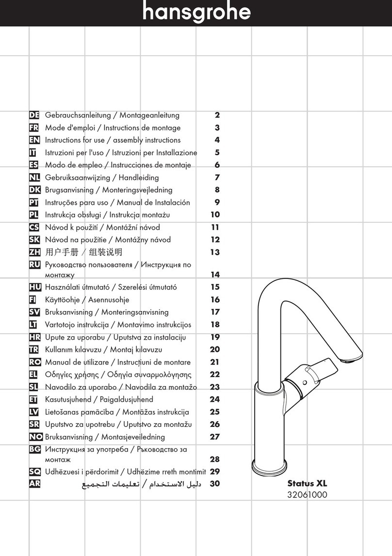 Hans Grohe Status XL Manual Hans Grohe Status XL Manual