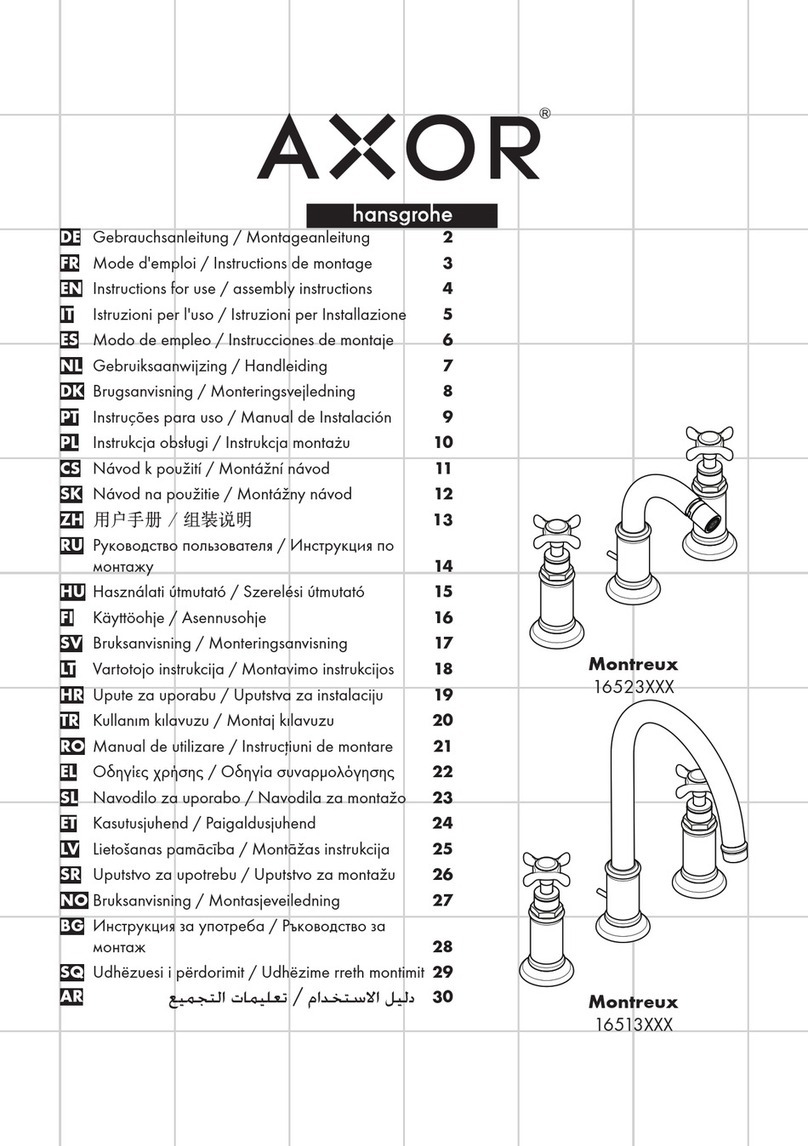 Hans Grohe Axor Montreux 16523 Series Instructions for use/assembly instructions