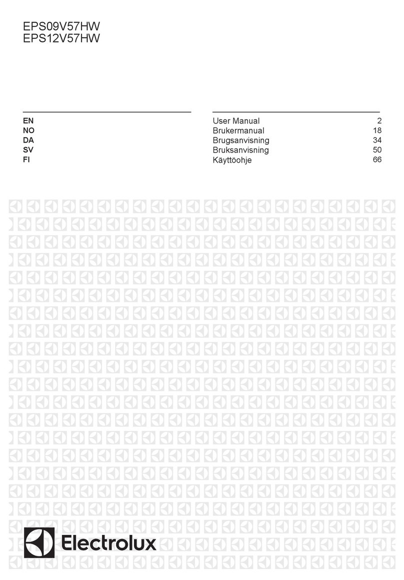 Electrolux EPS09V57HW User manual
