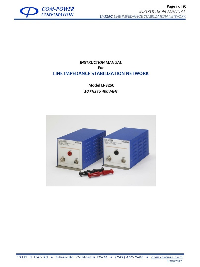 COM-power corporation LI-325C User manual