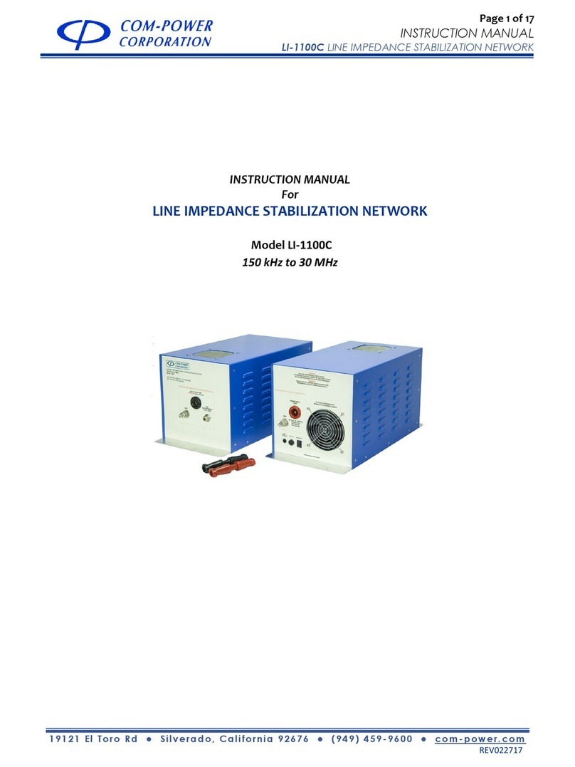 COM-power corporation LI-1100C instruction manual