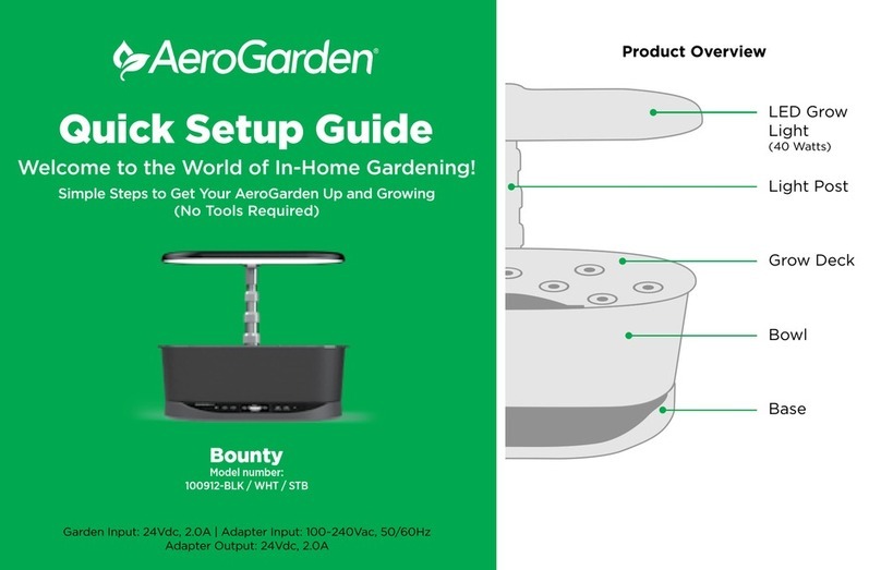 AeroGarden Bounty 100912-BLK User manual