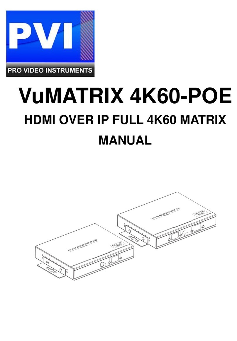 PVI VuMATRIX 4K60-POE User manual