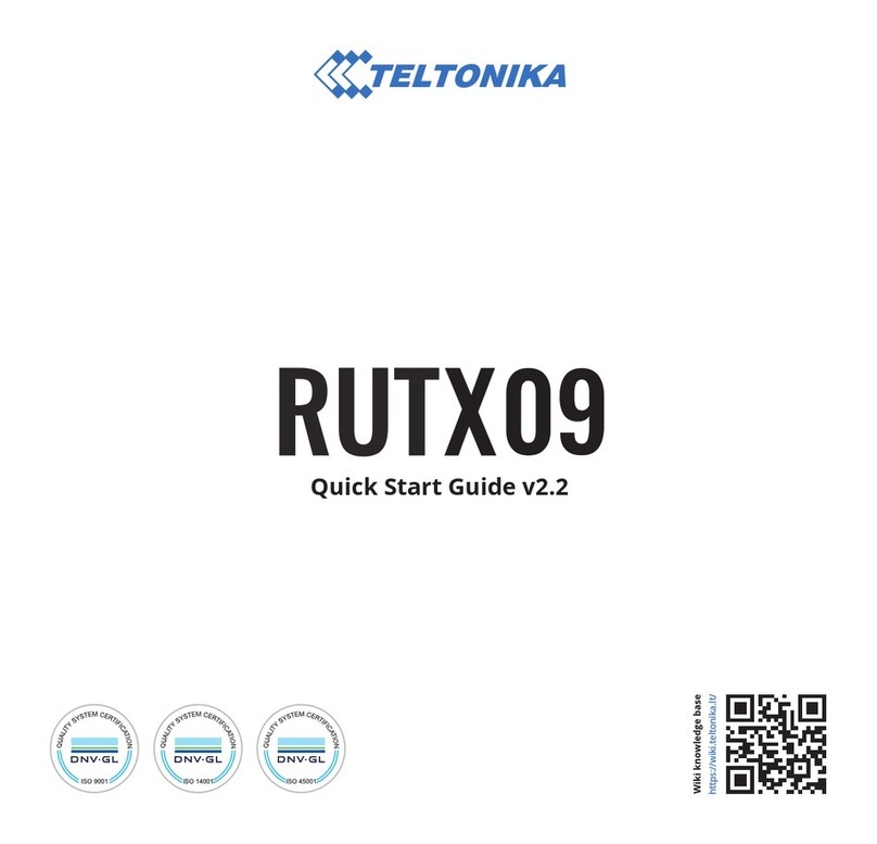 Teltonika RUTX09 User manual