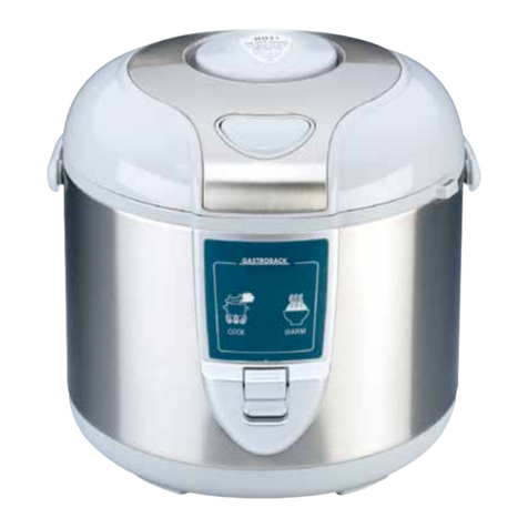 Gastroback Design Rise Cooker Pro operating instructions
